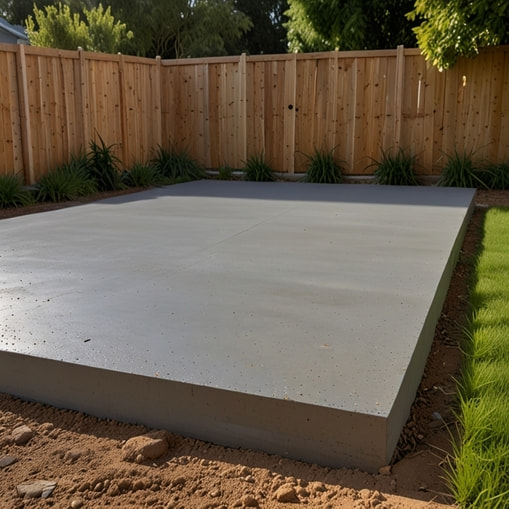 image of shed slab